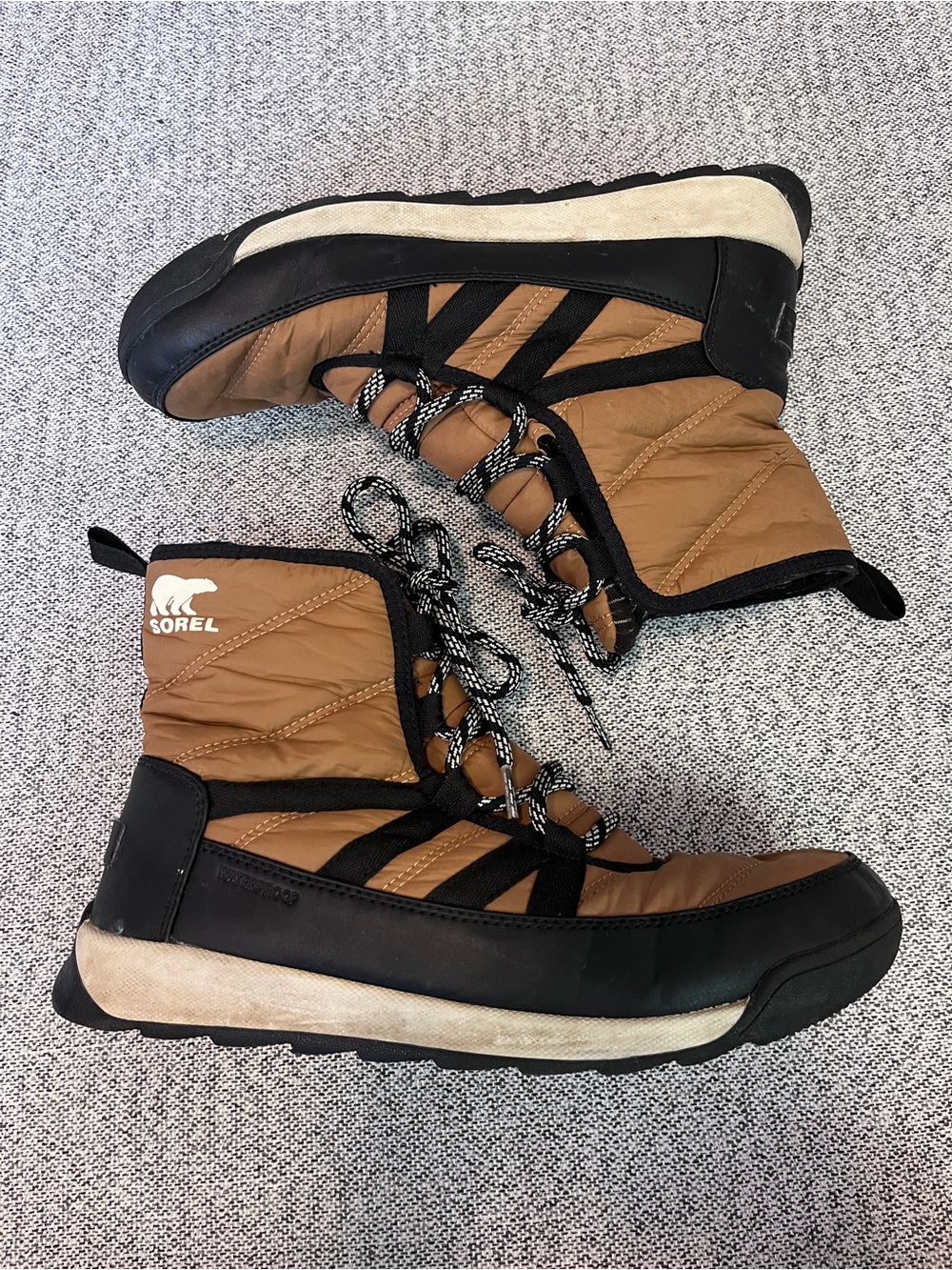 Sorel Whitney Snow Boots in Elk Tan Brown Size 9.5
